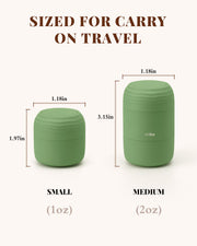 The Essential Capsule Set (2 × 30 mL + 2 × 60 mL, Matcha Green)