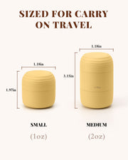The Essential Capsule Set (2 × 30 mL + 2 × 60 mL, Butter Yellow)