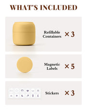 The Mini Capsule Set (30ml x 3 , Butter Yellow)